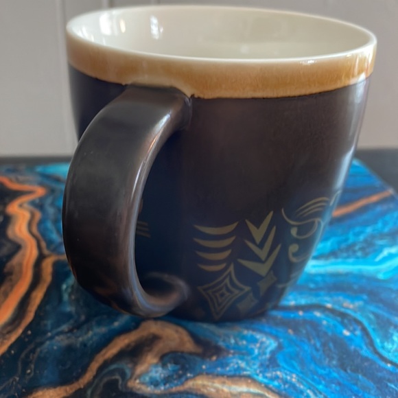 Starbucks New Bone China mug cup 2011 browns and golds - Picture 4 of 7